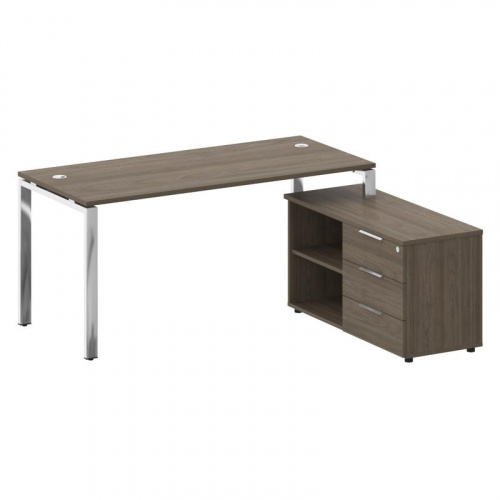 Стол руководителя с тумбой Metal System Direct БГ.СРТ-4.7 (R)