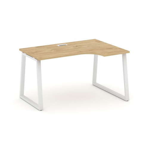 Style Project Стол рабочий эргоном. SN-6T1.SPA-001(R) Акация Лорка/Металл Антрацит/Заглушка Пластик фото 3 Style Project Стол рабочий эргоном. SN-6T1.SPA-001(R) Акация Лорка/Металл Антрацит/Заглушка Пластик фото 3