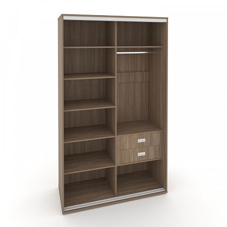 Корпус 2-х секционного шкафа высокого L=1400мм Maris SH.K2-4.1 K3