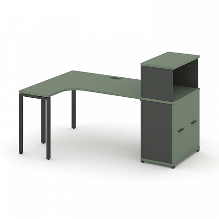 Стол эргономичный с опорным распашным шкафом Concept CN.SA-214(L)