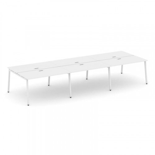 Style Project Рабочая станция 2-х сторон. SN-4A.DRS-064 Антрацит/Металл Белый 4740*1232*750 фото 27