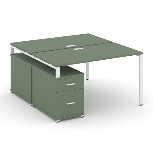 Бенч-система на 2 места с опорной тумбой Concept CN.DRS-306 Бенч-система на 2 места с опорной тумбой Concept CN.DRS-306