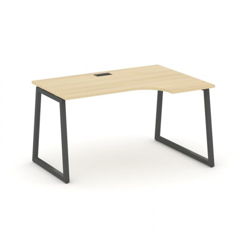 Style Project Стол рабочий эргоном. SN-4T1.SPA-012(R) Акация Лорка/Металл Антрацит/Заглушка Пластик фото 28