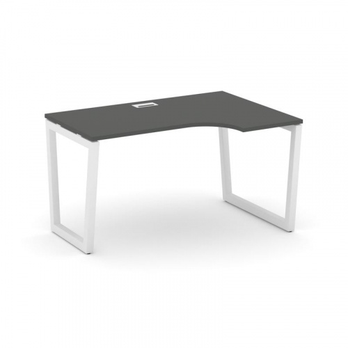 Style Project Стол рабочий эргоном. SN-5T2.SPA-002(R) Акация Лорка/Металл Антрацит/Заглушка Пластик фото 19