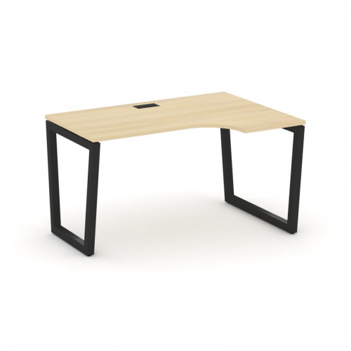 Style Project Стол рабочий эргоном. SN-5T2.SPA-002(R) Акация Лорка/Металл Антрацит/Заглушка Пластик фото 6