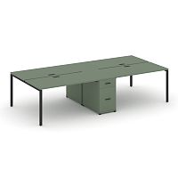 Бенч-система на 4 места с 1 опорной тумбой Concept CN.DRS-422