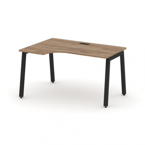 Style Project Стол рабочий эргоном. SN-5A.SPA-001(L) Дуб Наварра/Металл Антрацит 1380*600/980*750 фото 3 Style Project Стол рабочий эргоном. SN-5A.SPA-001(L) Дуб Наварра/Металл Антрацит 1380*600/980*750 фото 3