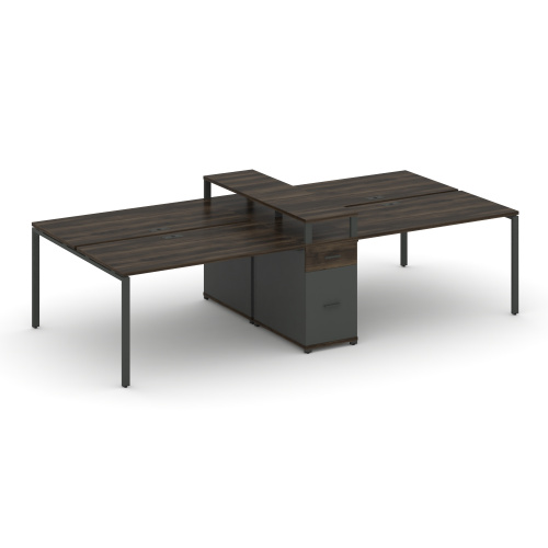 Бенч-система на 4 места с 1 опорной тумбой Concept CN.DRS-439 фото 3 Бенч-система на 4 места с 1 опорной тумбой Concept CN.DRS-439 фото 3