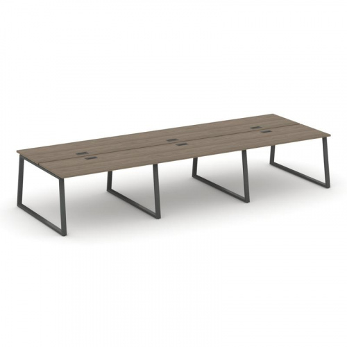 Style Project Рабочая станция 2-х сторон. SN-6T1.DRS-063 Акация Лорка/Металл Антрацит/Заглушка Пласт фото 25