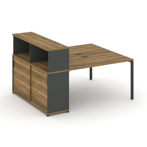 Бенч-система с опорным шкафом-купе с надставкой Concept CN.DRS-239 Бенч-система с опорным шкафом-купе с надставкой Concept CN.DRS-239