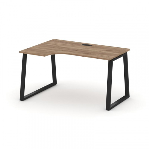Style Project Стол рабочий эргоном. SN-6T1.SPA-012(L) Акация Лорка/Металл Антрацит/Заглушка Пластик фото 5