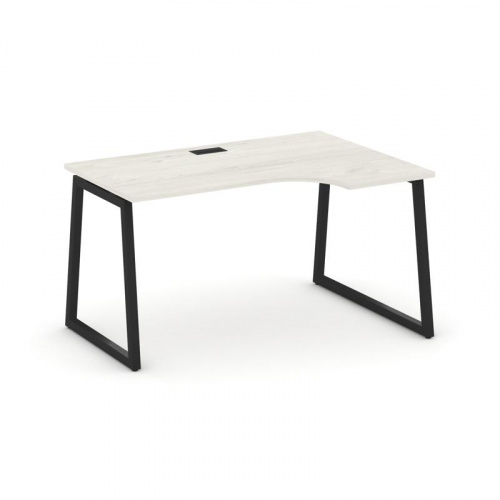 Style Project Стол рабочий эргоном. SN-4T1.SPA-012(R) Акация Лорка/Металл Антрацит/Заглушка Пластик фото 8