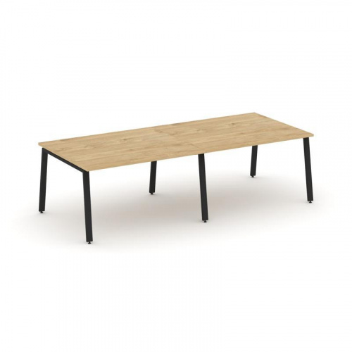 Style Project Стол переговорный SN-6A.SPRG-044.3 Дуб Наварра/Металл Белый 3160*1180*750 фото 8