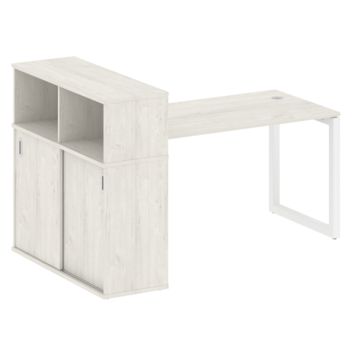 Стол офисный с шкафом-купе на О-обр. м/к Metal System Quattro 50БО.РС-СШК-3.3 фото 9