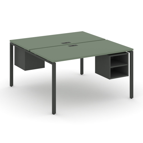 Бенч-система на 2 места с подвесными тумбами Concept CN.DRS-107