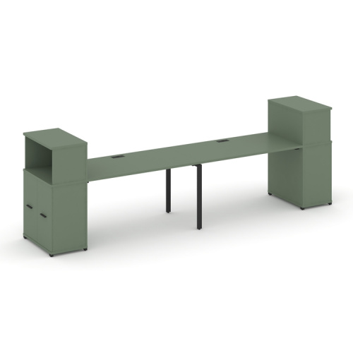 Бенч-система с опорными распашными шкафами Concept CN.ORS-228 Бенч-система с опорными распашными шкафами Concept CN.ORS-228
