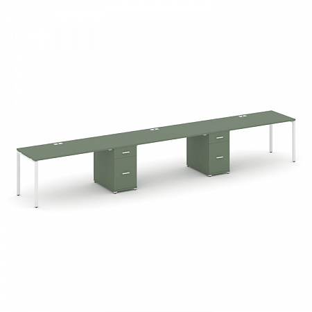 Бенч-система на 3 места с 2 опорными тумбами Concept CN.ORS-439