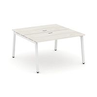 Style Project Рабочая станция 2-х сторон. SN-5A.DRS-014 Дуб Наварра/Металл Белый 1580*1432*750