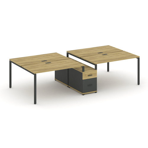 Бенч-система на 4 места с опорной тумбой Concept CN.DRS-316 фото 4