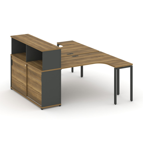 Бенч-система с опорным шкафом-купе с надставкой Concept CN.DSA-219