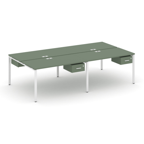 Бенч-система на 4 места с подвесными тумбами Concept CN.DRS-131