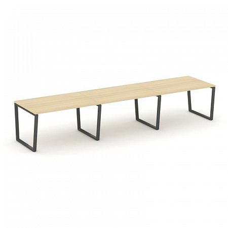 Style Project Стол переговорный SN-6T2.SPRG-023.3 Акация Лорка/Металл Антрацит 4410*980*750