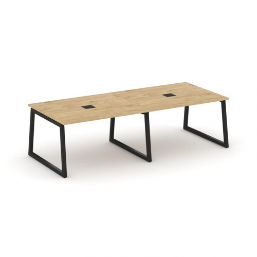 Style Project Стол переговорный SN-5T1.SPRG-044 Акация Лорка/Металл Антрацит/Заглушка Металл Антраци фото 3 Style Project Стол переговорный SN-5T1.SPRG-044 Акация Лорка/Металл Антрацит/Заглушка Металл Антраци фото 3