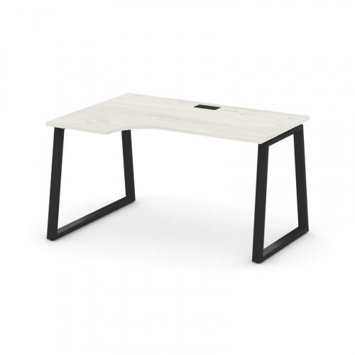 Style Project Стол рабочий эргоном. SN-6T1.SPA-012(L) Акация Лорка/Металл Антрацит/Заглушка Пластик фото 7