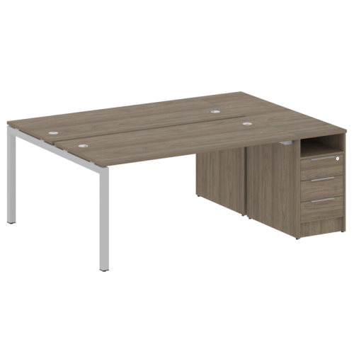 Бенч-система с тумбой на П-обр. м/к Metal System Quattro 50БП.РС-СТП-2.4 Бенч-система с тумбой на П-обр. м/к Metal System Quattro 50БП.РС-СТП-2.4