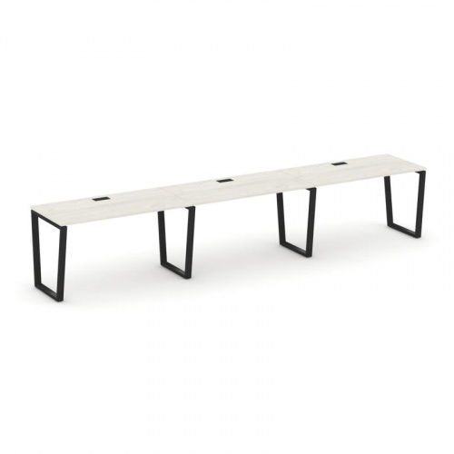 Style Project Рабочая станция 1 сторон. SN-6T2.ORS-033 Акация Лорка/Металл Антрацит/Заглушка Пластик фото 5