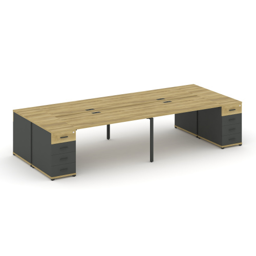 Бенч-система на 4 места с 2 опорными тумбами Concept CN.DRS-428 фото 4 Бенч-система на 4 места с 2 опорными тумбами Concept CN.DRS-428 фото 4