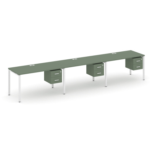 Бенч-система на 3 места с подвесными тумбами Concept CN.ORS-136