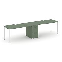 Бенч-система на 2 места с 1 опорной тумбой Concept CN.ORS-405