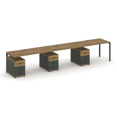 Бенч-система на 3 места с 3 опорными тумбами Concept CN.ORS-342 Бенч-система на 3 места с 3 опорными тумбами Concept CN.ORS-342