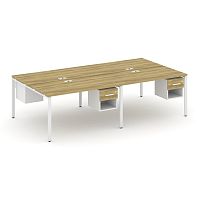 Бенч-система на 4 места с подвесными тумбами Concept CN.DRS-139