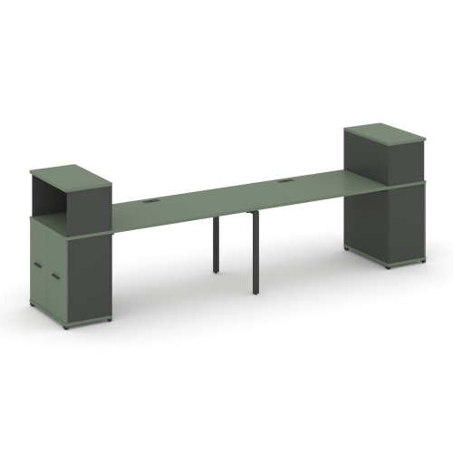 Бенч-система с опорными распашными шкафами Concept CN.ORS-228 фото 2 Бенч-система с опорными распашными шкафами Concept CN.ORS-228 фото 2