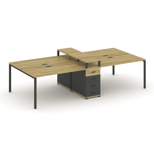 Бенч-система на 4 места с 1 опорной тумбой Concept CN.DRS-434 фото 4 Бенч-система на 4 места с 1 опорной тумбой Concept CN.DRS-434 фото 4