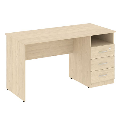 Nova S Стол письменный с тумбой правый В.СПТ-3 (R) Бук Артизан 1400*650*750