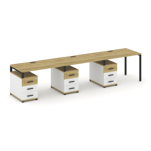 Бенч-система на 3 места с 3 опорными тумбами Concept CN.ORS-342 фото 6 Бенч-система на 3 места с 3 опорными тумбами Concept CN.ORS-342 фото 6