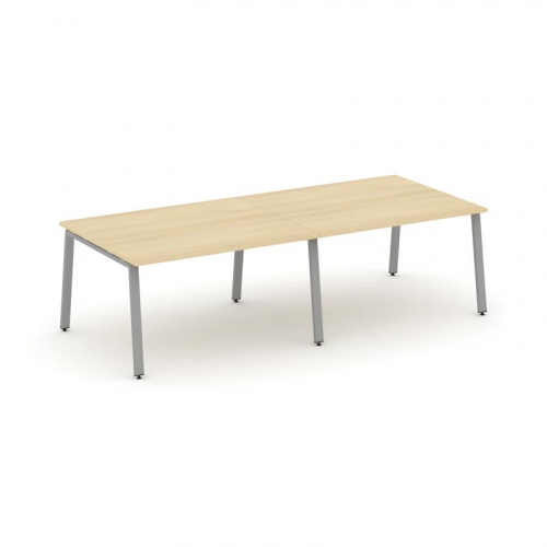 Style Project Стол переговорный SN-6A.SPRG-044.3 Дуб Наварра/Металл Белый 3160*1180*750 фото 3