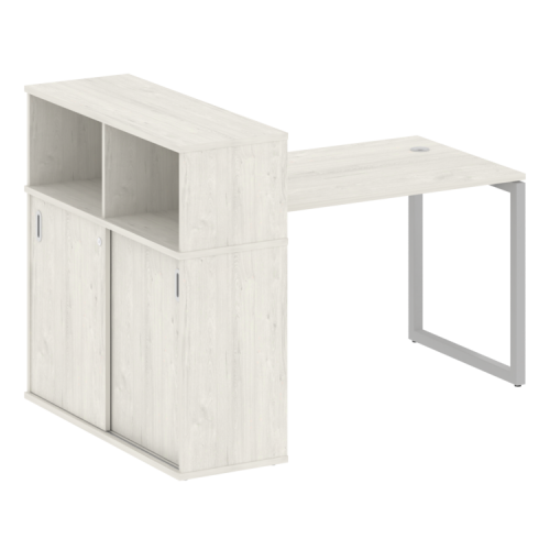 Стол офисный с шкафом-купе на О-обр. м/к Metal System Quattro 40БО.РС-СШК-3.2 фото 9 Стол офисный с шкафом-купе на О-обр. м/к Metal System Quattro 40БО.РС-СШК-3.2 фото 9