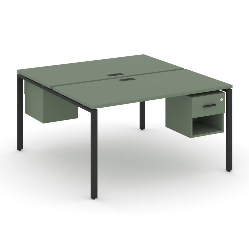 Бенч-система на 2 места с подвесными тумбами Concept CN.DRS-117 Бенч-система на 2 места с подвесными тумбами Concept CN.DRS-117