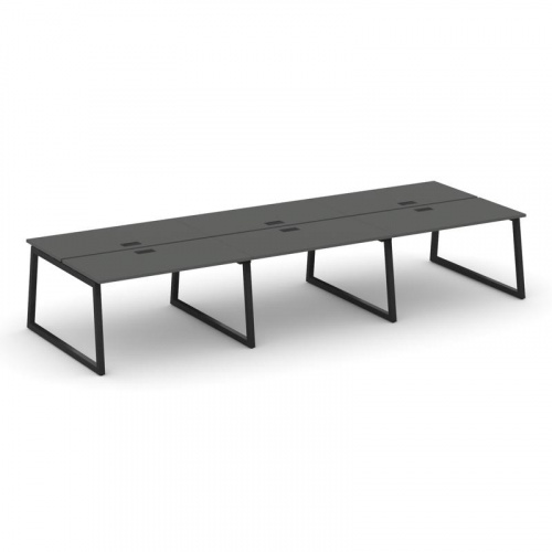 Style Project Рабочая станция 2-х сторон. SN-5T1.DRS-064 Акация Лорка/Металл Антрацит/Заглушка Пласт фото 7