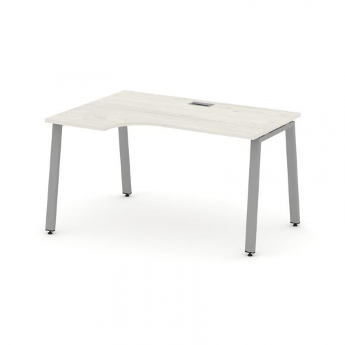 Style Project Стол рабочий эргоном. SN-6A.SPA-001(L) Антрацит/Металл Белый 1380*600/980*750 фото 11