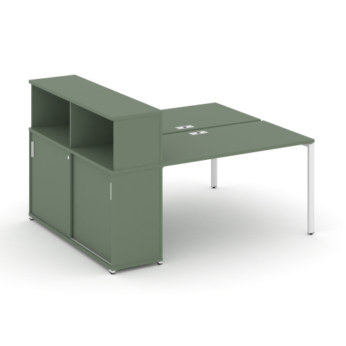 Бенч-система с опорным шкафом-купе с надставкой Concept CN.DRS-237 Бенч-система с опорным шкафом-купе с надставкой Concept CN.DRS-237