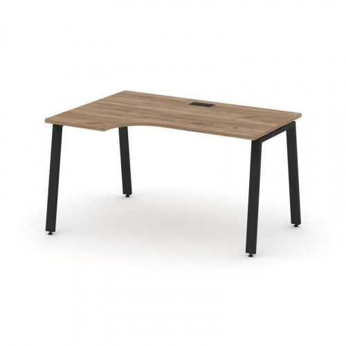 Style Project Стол рабочий эргоном. SN-6A.SPA-001(L) Антрацит/Металл Белый 1380*600/980*750 фото 7