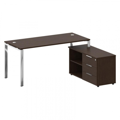 Стол руководителя с тумбой Metal System Direct БГ.СРТ-4.7 (R) фото 2