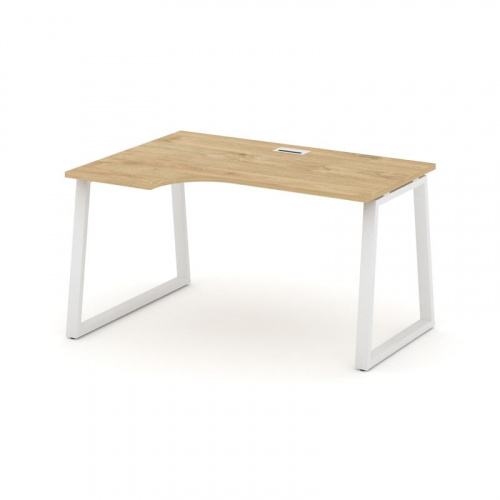 Style Project Стол рабочий эргоном. SN-6T1.SPA-012(L) Акация Лорка/Металл Антрацит/Заглушка Пластик фото 3