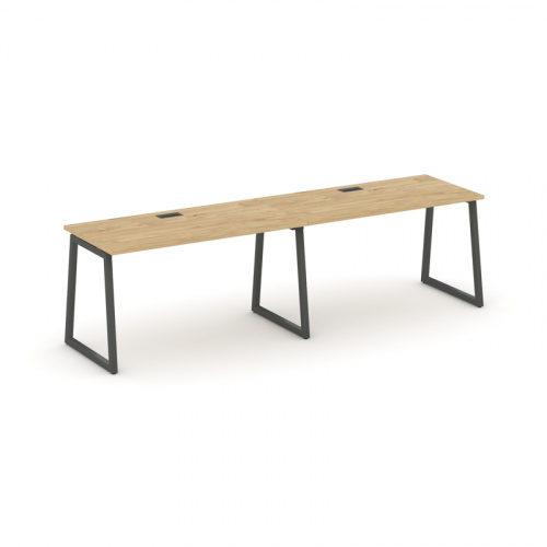 Style Project Рабочая станция 1 сторон. SN-4T1.ORS-024 Акация Лорка/Металл Антрацит/Заглушка Пластик фото 11