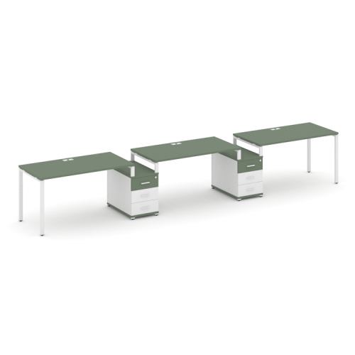 Бенч-система на 3 места с 2 опорными тумбами Concept CN.ORS-327 фото 5